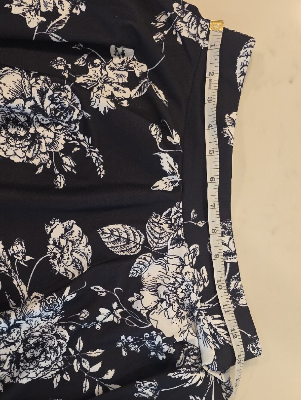 Black & White Floral Circle Skirt - Picture 5 of 8